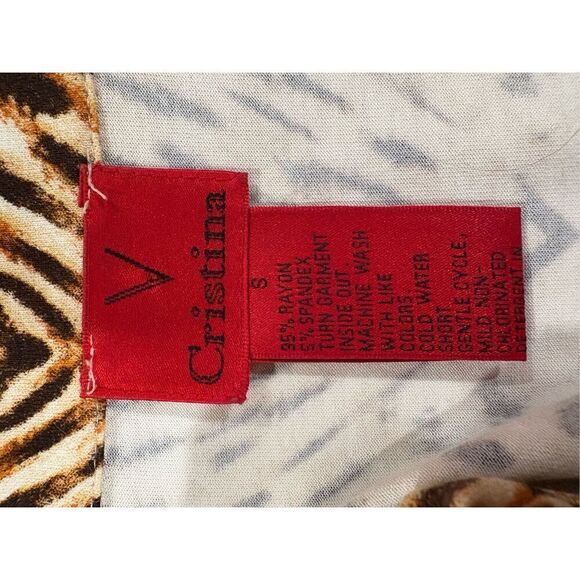 Top, Christina Women’s Top, size S, Tunic, Animal Print - Picture 6 of 6